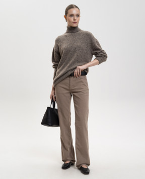 The Row Коричневий светр Mirai з кашеміру 10421Y632