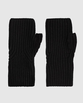 Allude Чорні мітенки з кашеміру 26511227