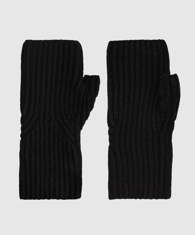 Allude Чорні мітенки з кашеміру 26511227