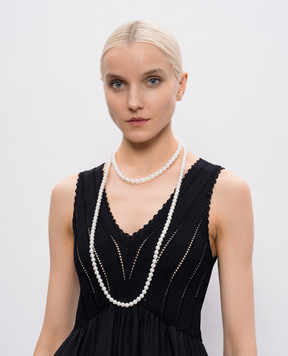 Madreperla Белые двухслойные бусы 211786