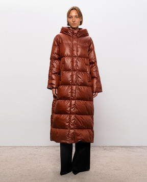 Twinset Терракотовый пуховик 262TP2650