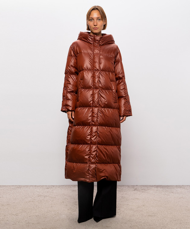 Twinset Терракотовый пуховик 262TP2650 изображение 3