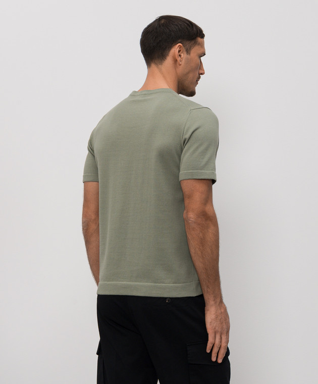 Woolrich Футболка кольору хакі з нашивкою логотипа CFWOKN0355MRUF0787 зображення 4