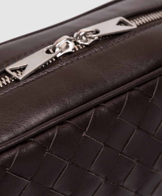 Bottega Veneta Коричневая кожаная сумка 755923V2HL1 изображение 4