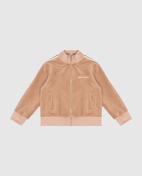 Palm Angels Дитяча коричнева спортивна куртка F6PAJBJK128