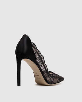 Jimmy Choo Чорні туфлі Brigitte з мереживом BRIGITTE100WAN