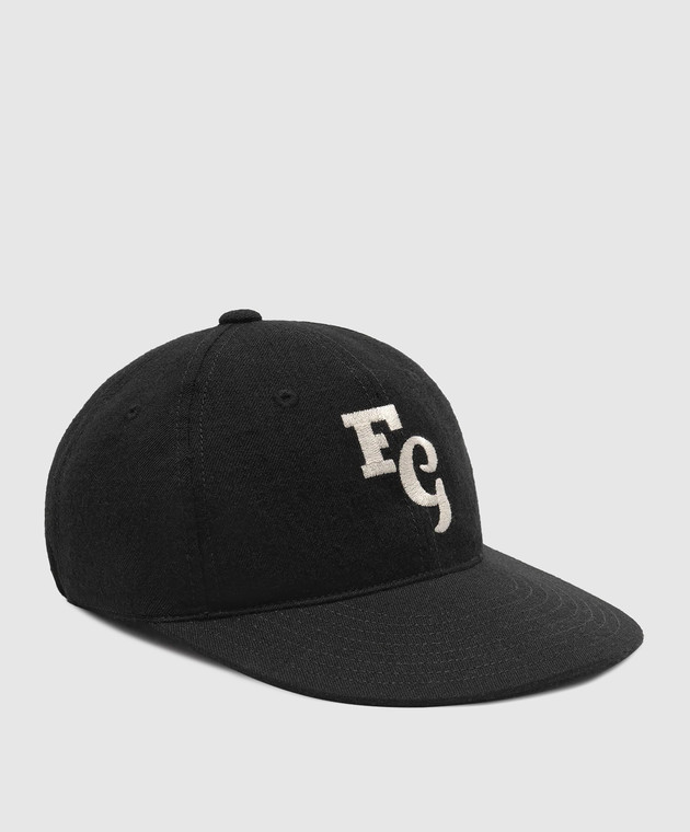 Fear of God Черная кепка с вышивкой логотипа монограммы FG9M709901WOTW изображение 3
