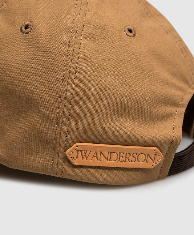 JW Anderson Коричневый кепка с вышивкой AC0417FA0485w изображение 4