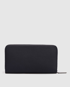 Stefano Ricci Синий кожаный кошелек с фактурной эмблемой PP440GURE