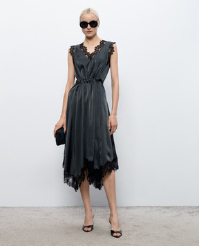 3.1 Phillip Lim Черное платье с кружевом S26191100SKY