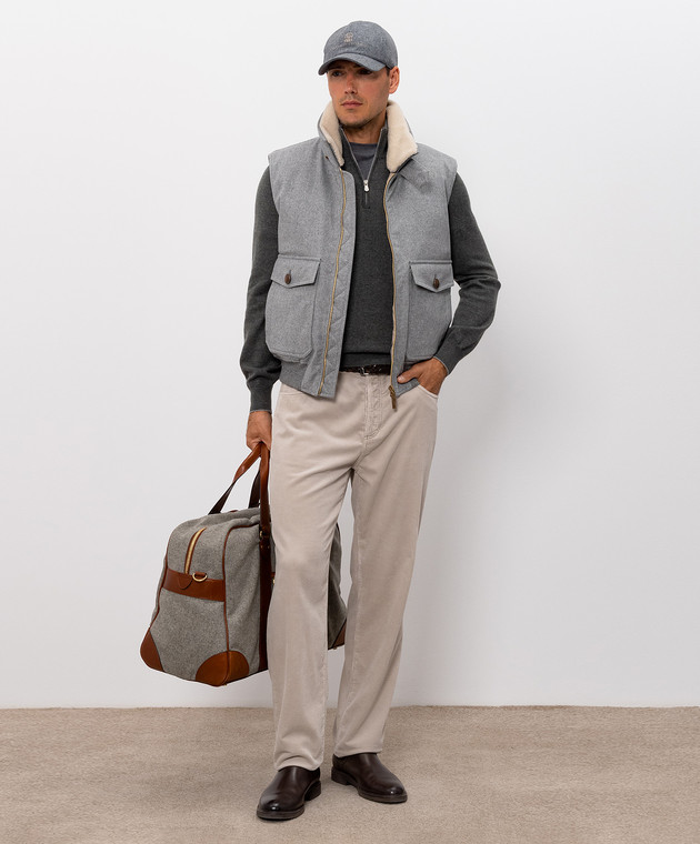 Brunello Cucinelli Зеленый джемпер из кашемира M2200124 изображение 2