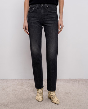 Khaite Серые джинсы слим с эффектом потертости 1181924017