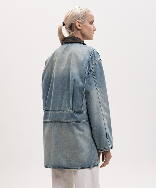 Woolrich Синя джинсова куртка Barn CFWWOU2178FRUT5413 зображення 4