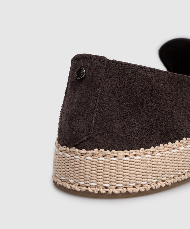 Canali Коричневі замшеві еспадрильї RB01274462214E зображення 5