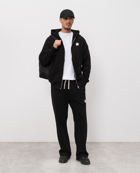 Comme des Fuckdown Черная спортивная куртка с принтом логотипа FMS6CFABM01900