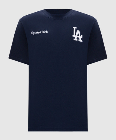 Синяя футболка с принтом Dodgers Serif