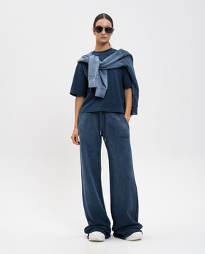 Off-White Синя футболка з логотипом 2AA124F25JER007