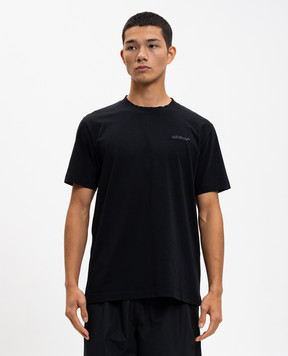 Off-White Чорна футболка 44MAA027C9J01C