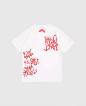 Sprayground Дитяча біла футболка Vavdal Diablo Bear SPY1399