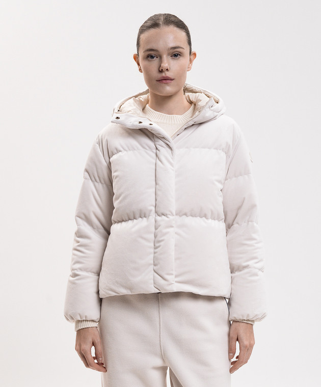 Moncler Пухова куртка Enigme кольору айворі L20931A0026789BEK зображення 3
