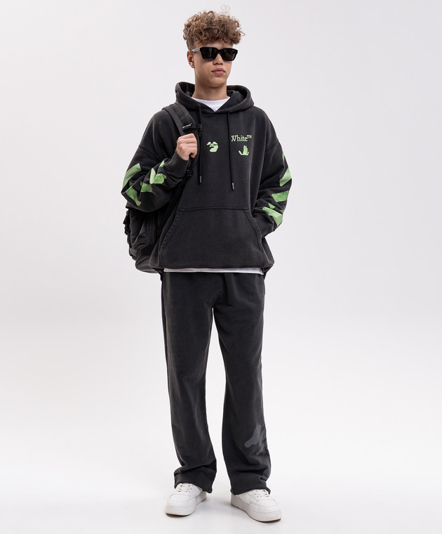 Off-White Серые худи Bacco Arrow 44MBB085F26F00T изображение 2
