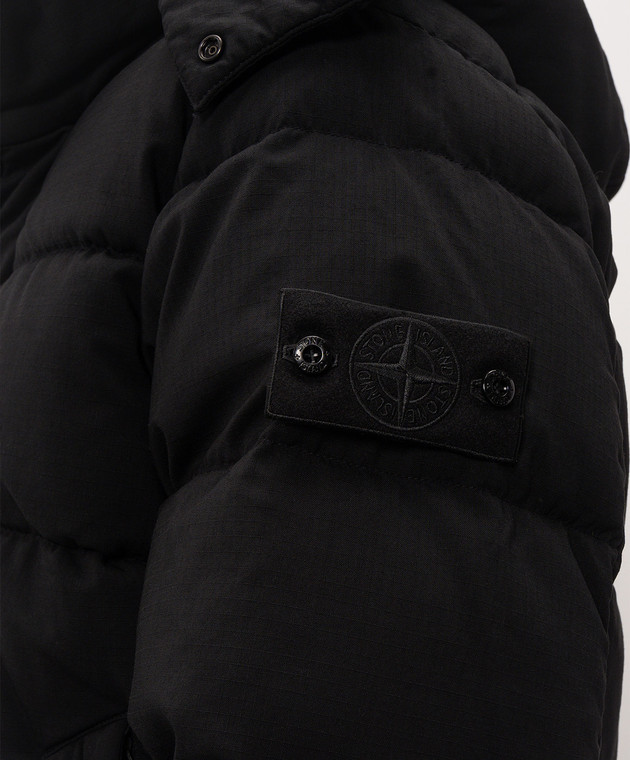 Stone Island Черный пуховик из шерсти L2S154100063S0F52 изображение 5