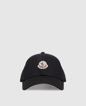 Moncler Чорна кепка з логотипом L10933B0000804863