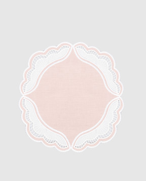 Truffle Bee Розовый столовый коврик Oyster из льна LP01C7S7