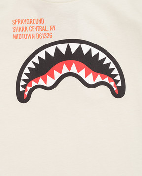 Sprayground Дитяча зелена футболка Shark SPY1384SAGE