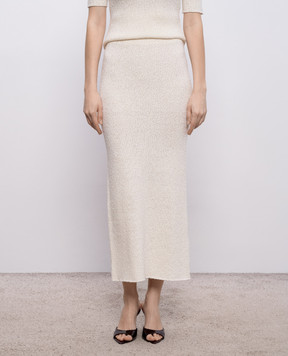 Gabriela Hearst Белая юбка Terranova из шелка 2269068A137
