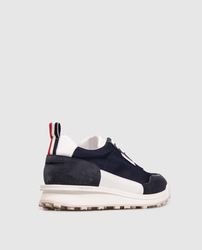 Thom Browne Синие комбинированные кроссовки MFD271BF0488