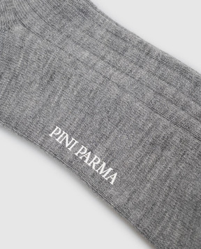 Pini Parma Сірі шкарпетки з вовною SOCKLIGR