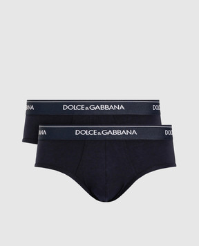 Dolce&Gabbana Набор синих трусов-брифов M9C03JONN95