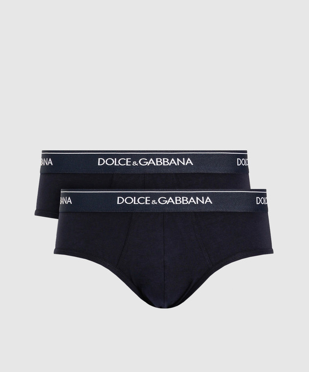 Dolce&Gabbana Набор синих трусов-брифов M9C03JONN95