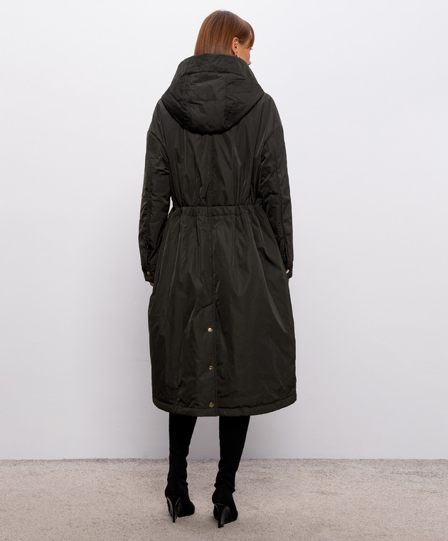 Max Mara Зеленая удлиненная куртка BOSCO MTCBOSCO изображение 5