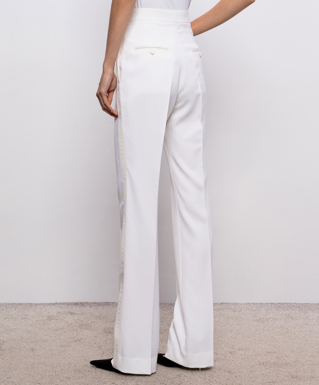 Tom Ford Штани з вовни кольору айворі PAW705FAX1667 зображення 4