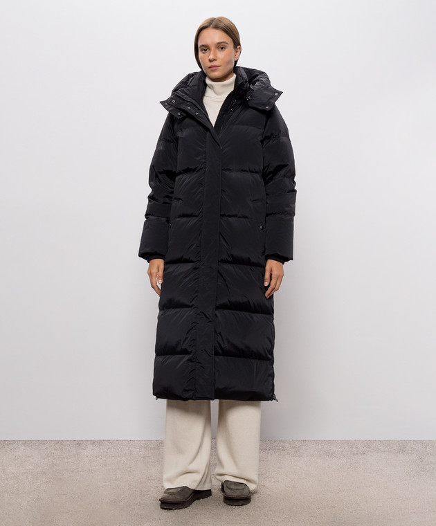 Woolrich Черный удлиненный пуховик CFWWOU2108FBUT1148 изображение 3