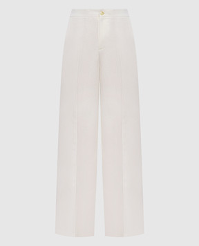 Twinset Білі штани з льоном 261TP2454