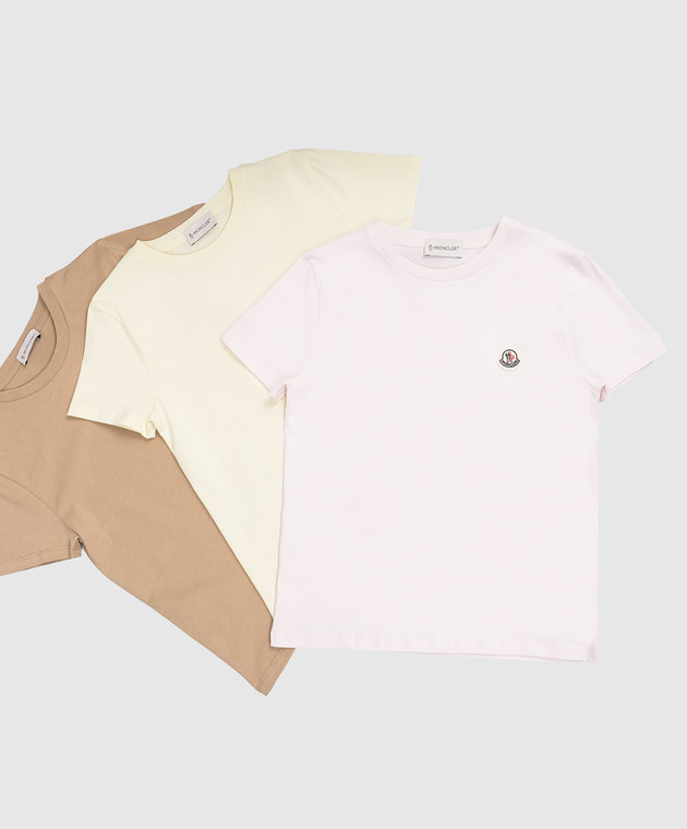 Moncler ENFANT Дитячий набір футболок з нашивкою логотипа L19548C0003489AT9 зображення 4