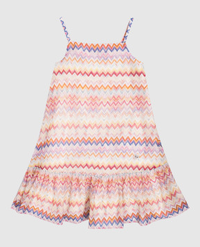 Missoni Дитяча сукня із шовком в брендовий принт MY1C32K0286810