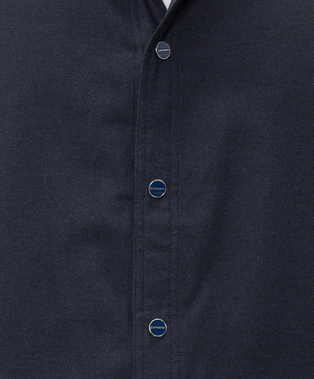 Castangia dal 1850 Синяя рубашка с капюшоном TUSHIRT3I26 изображение 4