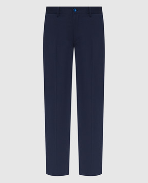 Stefano Ricci Синие брюки из шерсти M1T80A0000W501