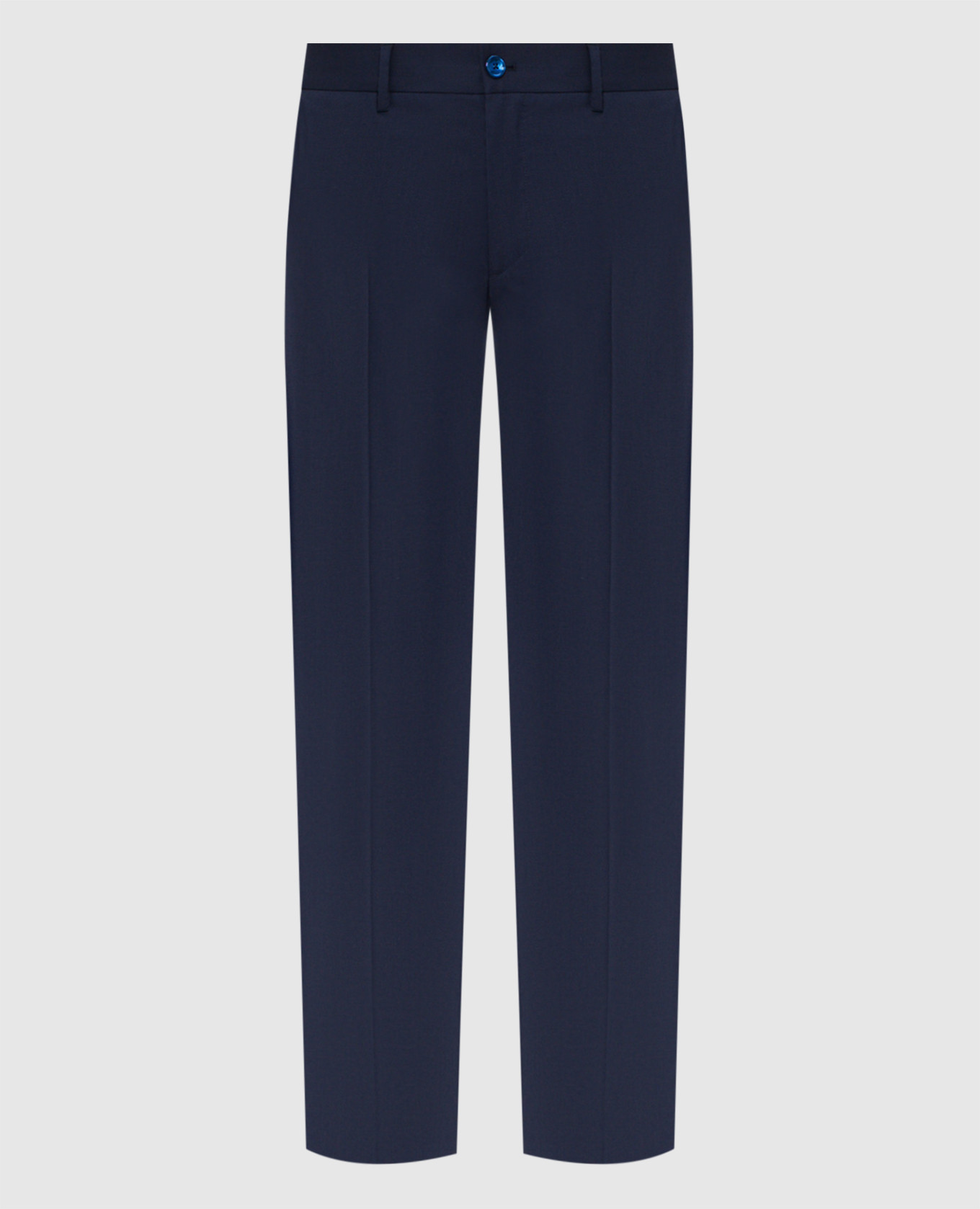 

Синие брюки из шерсти, Синий, Зауженные брюки