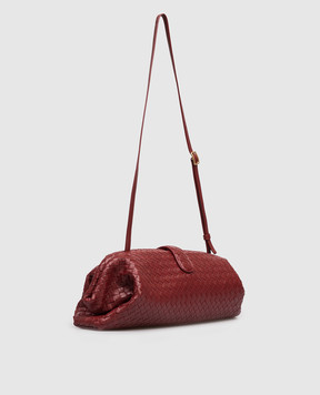 Bottega Veneta Бордова шкіряна сумка-багет Lauren 1979 871206V0HW0