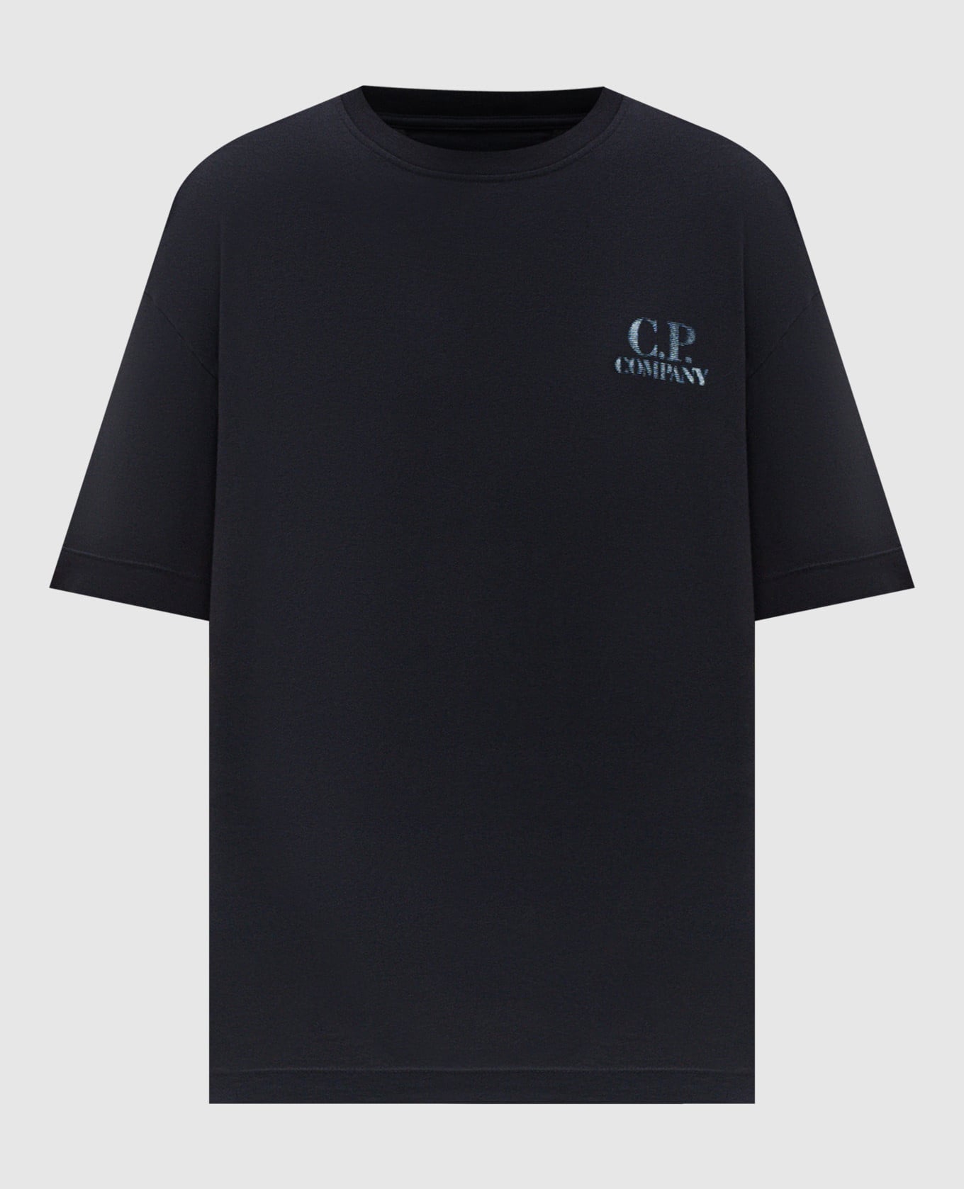 Синяя футболка с принтом