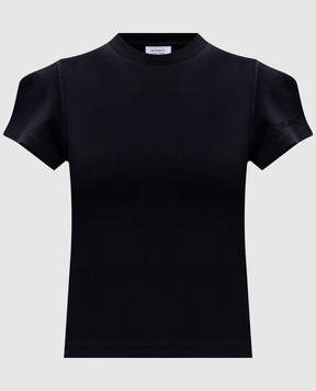 Vetements Черный топ с вышивкой логотипа WE76TR525B