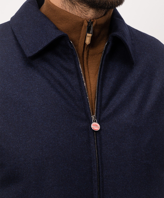 Kiton Синя куртка з вовни UW2494V0452L зображення 5