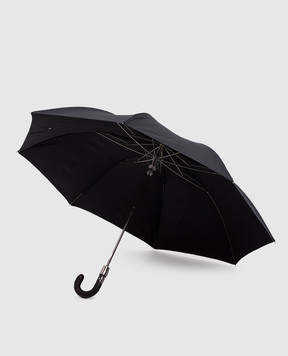 Pasotti Синий сложный зонтик с кожей страуса OMITUO64S526823