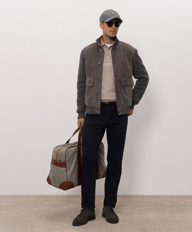 Brunello Cucinelli Бежеве поло з кашеміру MQS00295 зображення 2
