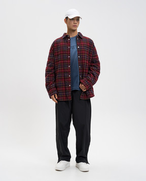 Off-White Синя футболка з логотипом 44MAA120F5J00P